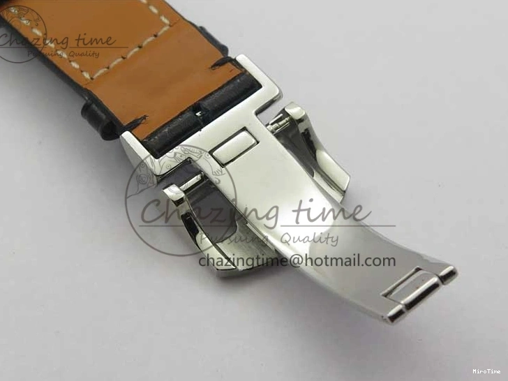 MIROTIME 0128 Portugieser Perpetual Calendar IW503406 V9F 1:1 Best Edition Silver Dial on Black Leather Strap A FastDry 7115